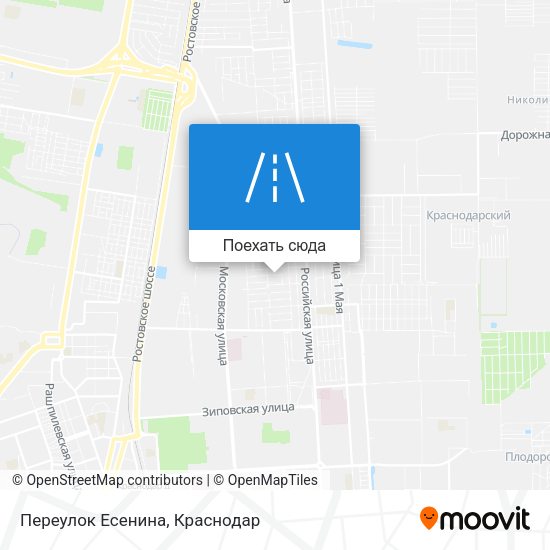 Карта Переулок Есенина