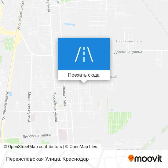 Карта Переяславская Улица