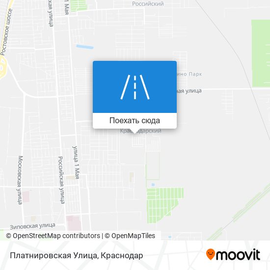 Карта Платнировская Улица