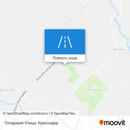 Карта Плодовая Улица