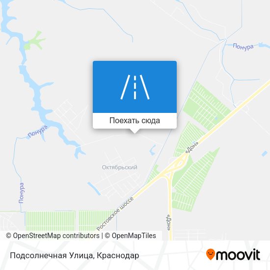 Карта Подсолнечная Улица