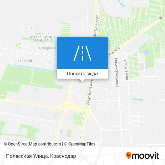 Карта Полесская Улица