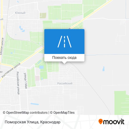 Карта Поморская Улица