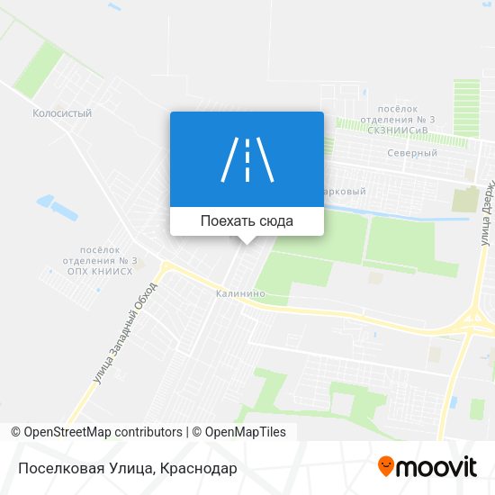 Карта Поселковая Улица
