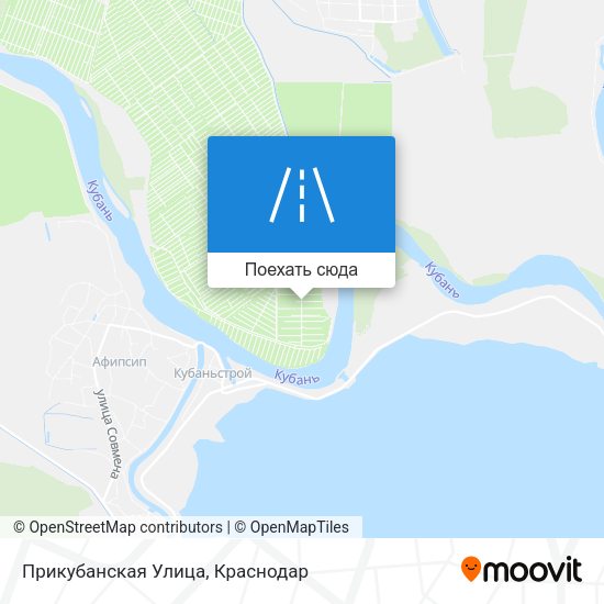 Карта Прикубанская Улица