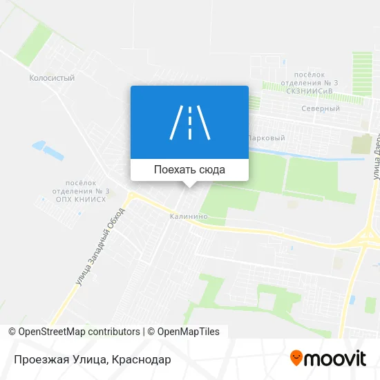 Карта Проезжая Улица