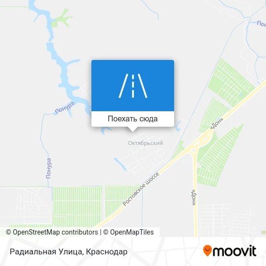 Карта Радиальная Улица