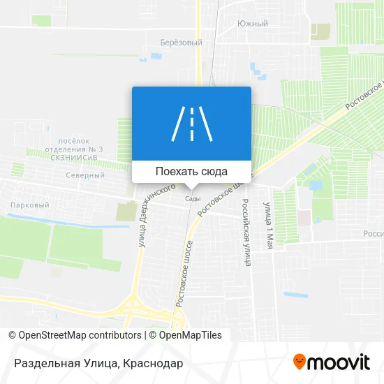 Карта Раздельная Улица
