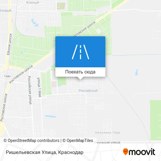 Карта Ришельевская Улица