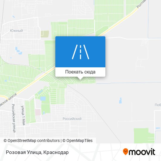 Карта Розовая Улица