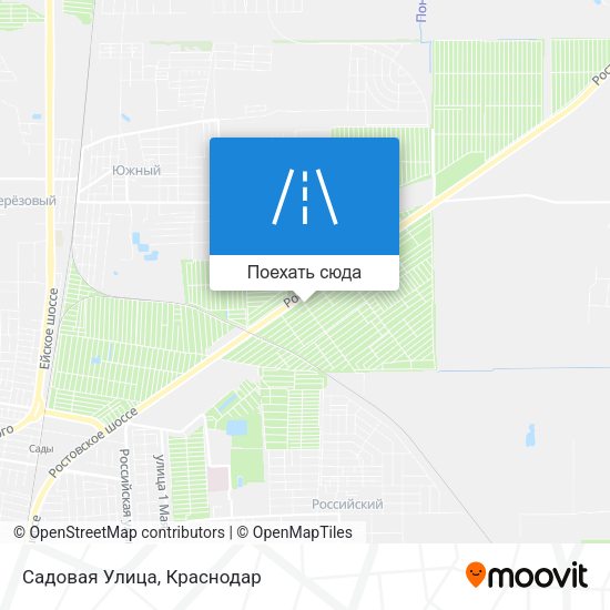 Карта Садовая Улица