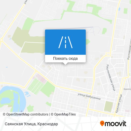 Карта Саянская Улица