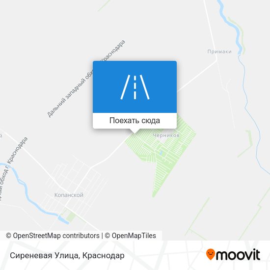 Карта Сиреневая Улица