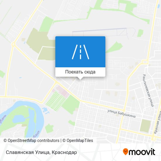 Карта Славянская Улица