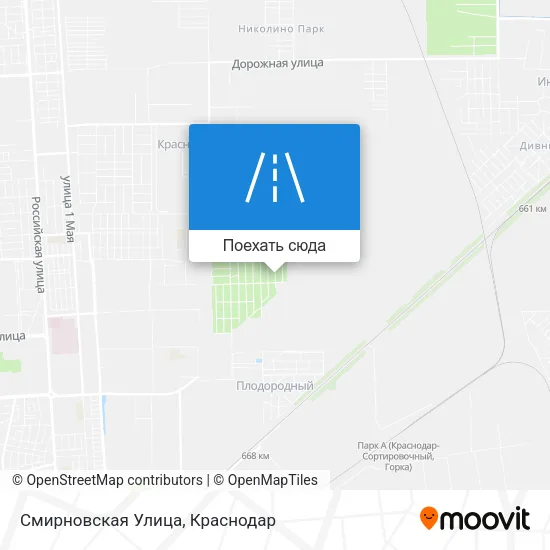 Карта Смирновская Улица