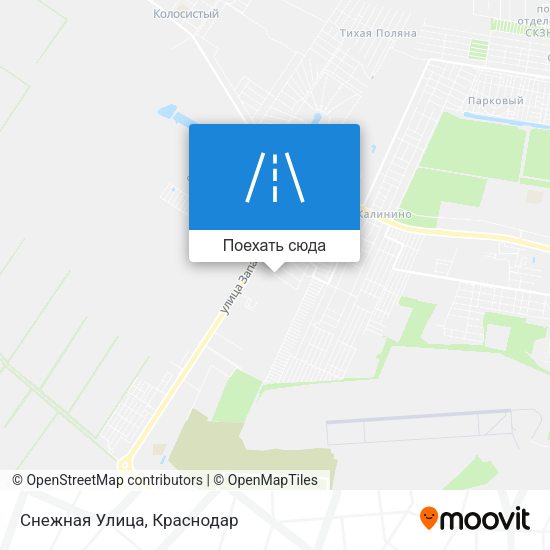 Карта Снежная Улица