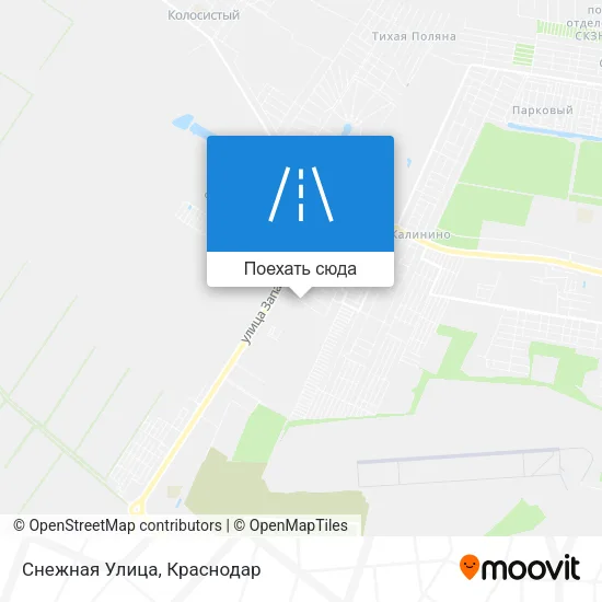Карта Снежная Улица