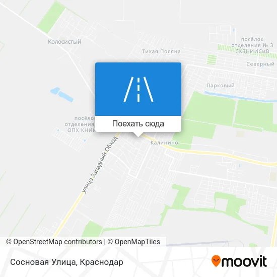 Карта Сосновая Улица