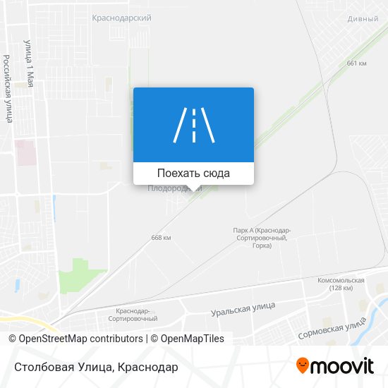 Карта Столбовая Улица