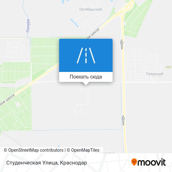Карта Студенческая Улица