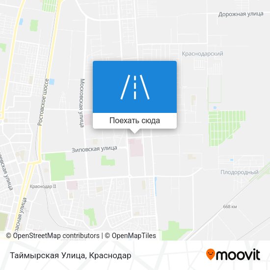 Карта Таймырская Улица