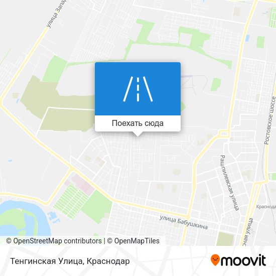 Карта Тенгинская Улица