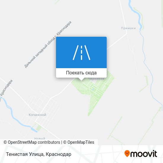 Карта Тенистая Улица
