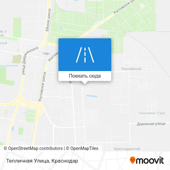 Карта Тепличная Улица