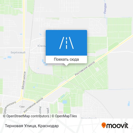 Карта Терновая Улица
