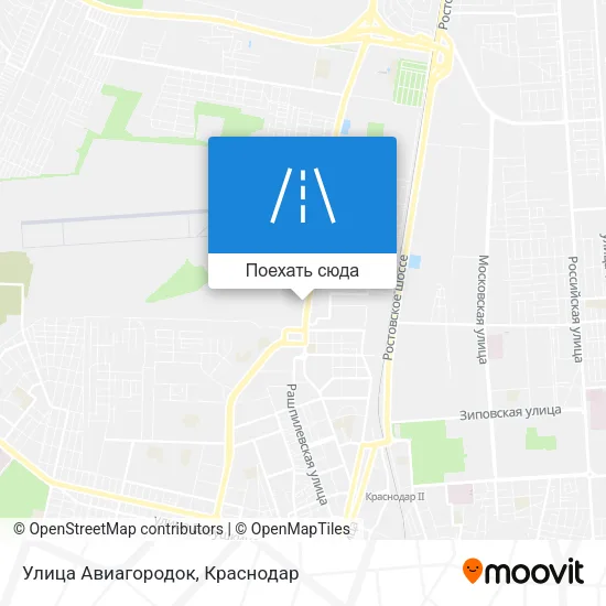 Карта Улица Авиагородок
