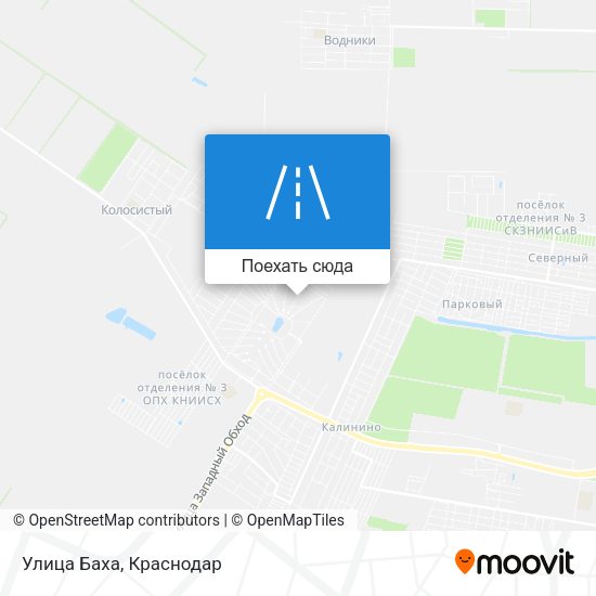 Карта Улица Баха