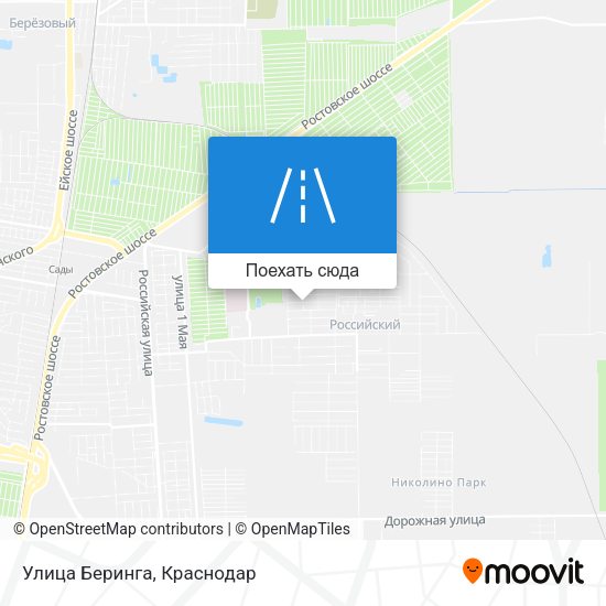 Карта Улица Беринга