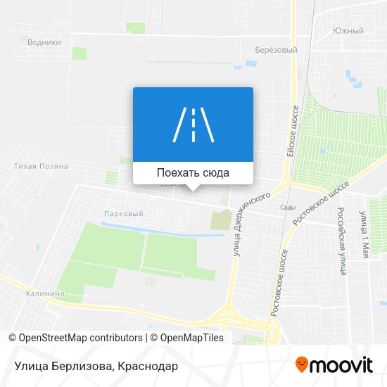 Карта Улица Берлизова