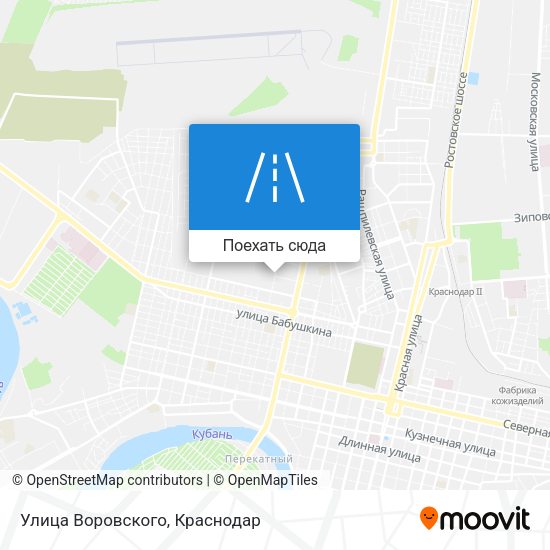 Карта Улица Воровского