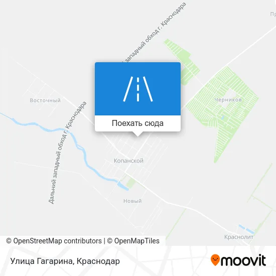 Карта Улица Гагарина