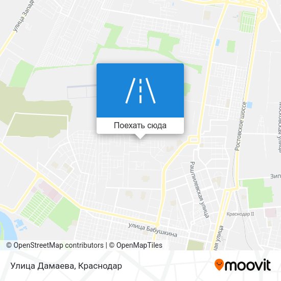 Карта Улица Дамаева
