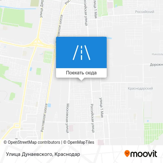 Карта Улица Дунаевского
