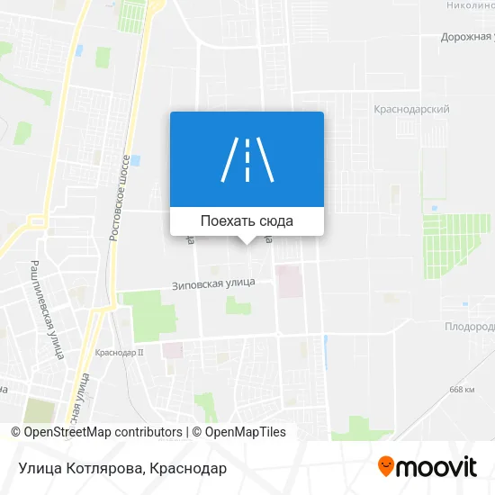 Карта Улица Котлярова