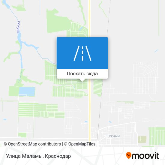 Карта Улица Маламы
