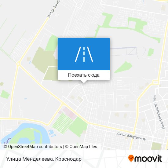 Карта Улица Менделеева