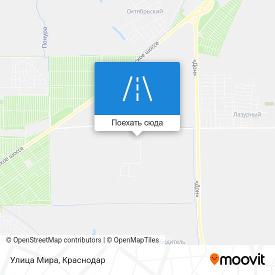 Карта Улица Мира