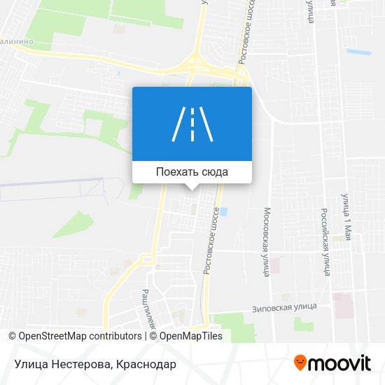 Карта Улица Нестерова