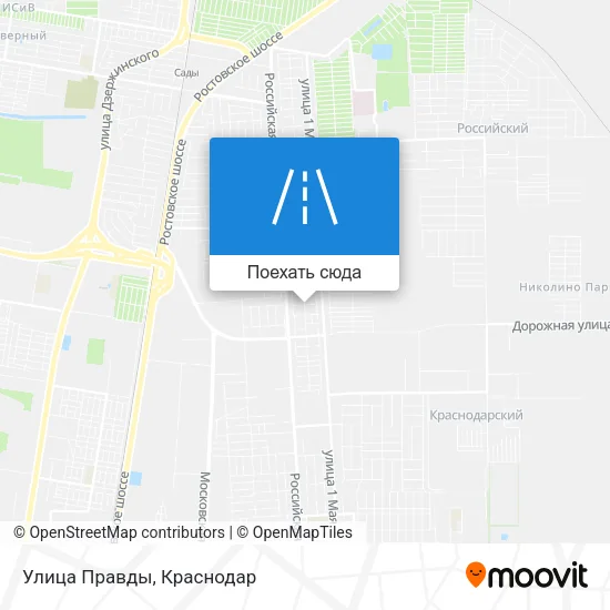 Карта Улица Правды
