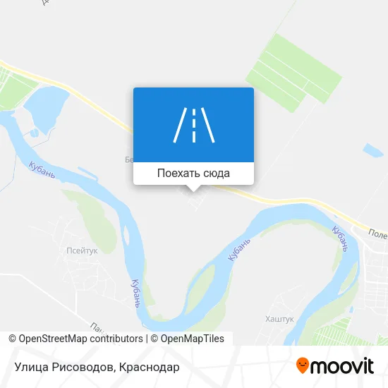 Карта Улица Рисоводов