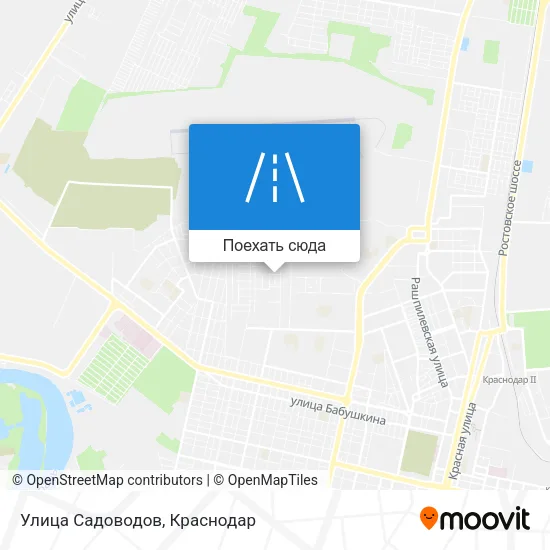 Карта Улица Садоводов