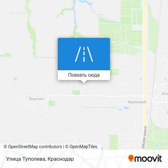 Карта Улица Туполева