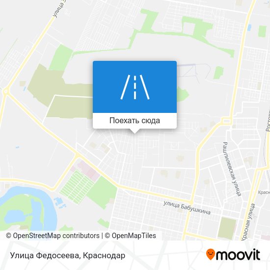 Карта Улица Федосеева