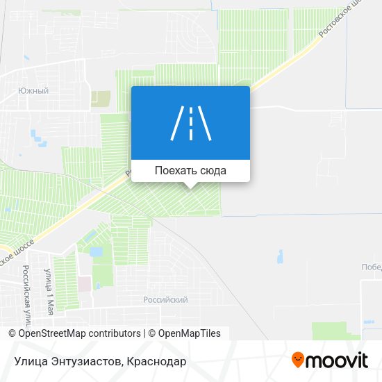 Карта Улица Энтузиастов