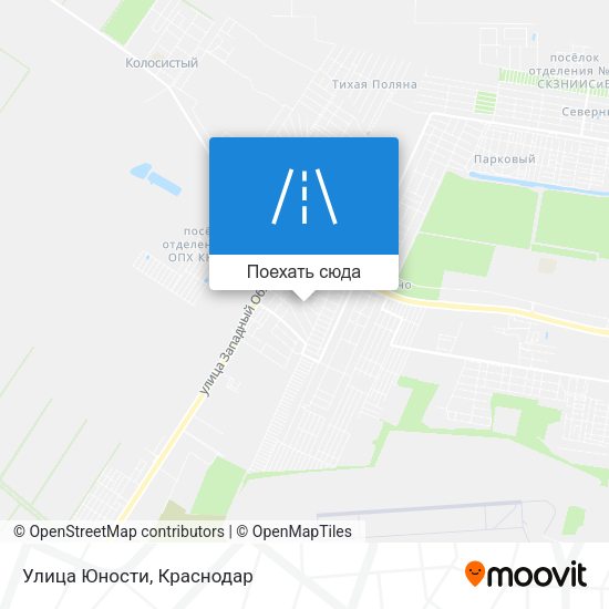 Карта Улица Юности