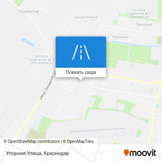Карта Упорная Улица